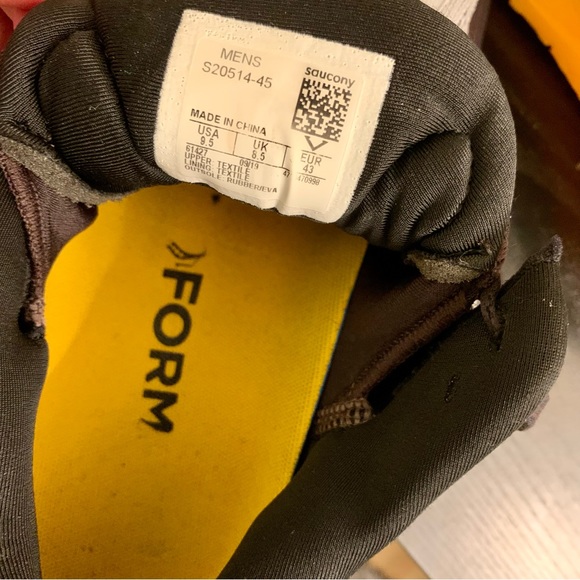 Saucony Ride ISO 2 - Gray & Yellow - Picture 5 of 6